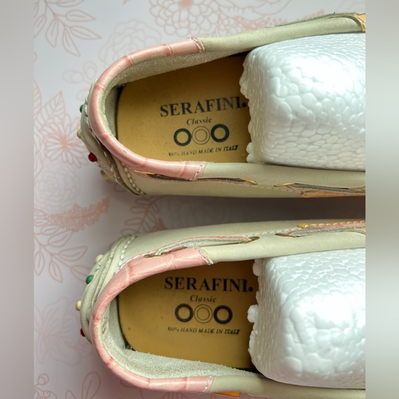 Serafini Classic Leather Flats Size 38 EU or 8 US - Picture 5 of 11